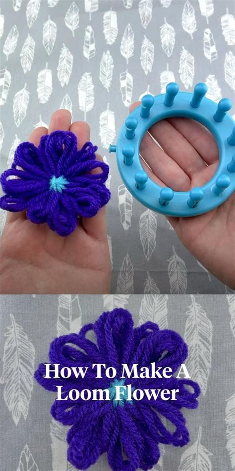 How to Make a Loom Flower [Video] [Video] in 2021 | Circular loom ...