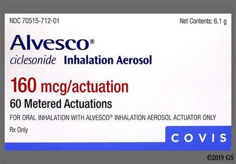 Alvesco (ciclesonide): Uses, Side Effects & Dosage