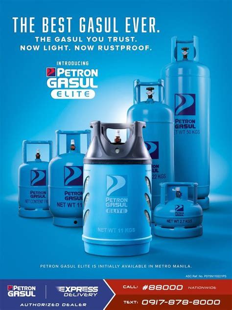 The New Petron Gasul Elite 11kg LPG Snap-On De Salpak COMPLETE SET Brand New Cylinder w 11kg LPG ...