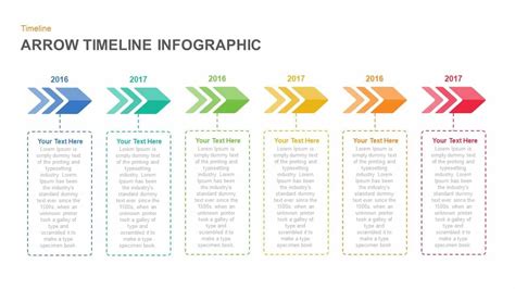 Infographic Arrow Timeline PowerPoint Template and Keynote Slide ...