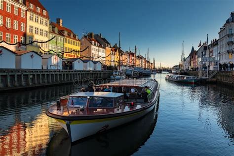 Denmark - Canal Boat Tour in Nyhavn - Copenhagen Editorial Photography ...