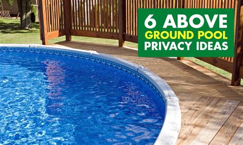 6 Above Ground Pool Privacy Ideas | luv2garden.com