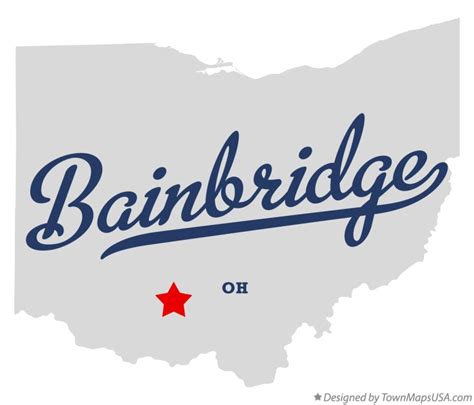 Map of Bainbridge, Ross County, OH, Ohio