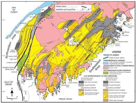 Geological Map Of Nova Scotia