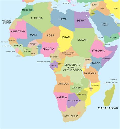 Africa Map - Guide of the World