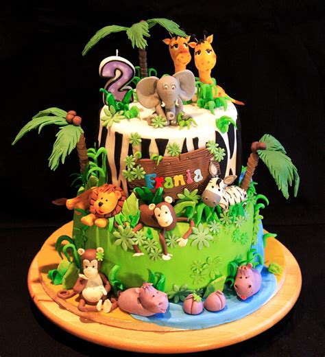 Jungle Theme Party Cake - Wiki Cakes