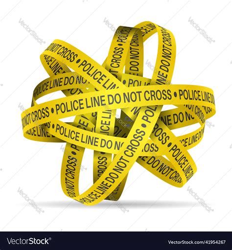 Police tape Royalty Free Vector Image - VectorStock