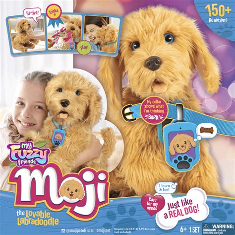 Sky Rocket My Fuzzy Friend Moji Interactive Labradoodle Plush ...