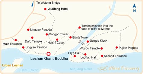 Leshan City Maps, Giant Buddha Tourist Maps 2018