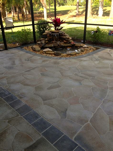 Creating A Beautiful Concrete Patio With Paint - Patio Designs