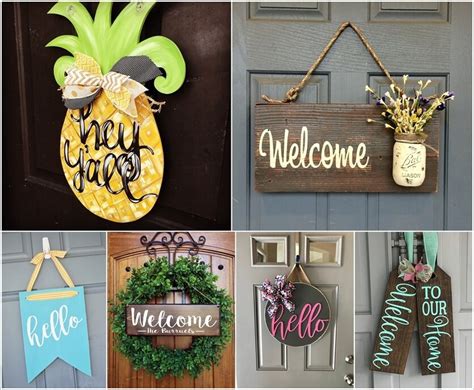 10 Beautiful Front Door Welcome Signs