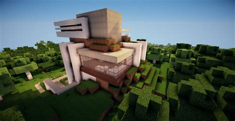 Modern Forest House Minecraft Map