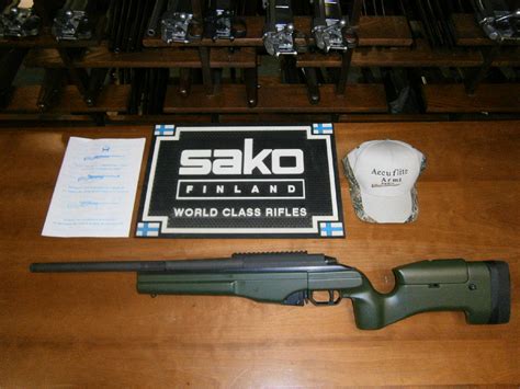 SAKO PRODUCTION TACTICAL RIFLE TRG 22 308 WIN; GREEN STOCK PHOSPHATE COATED 20″ BARREL THREADED ...