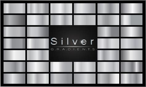 Premium Vector | Silver gradient background vector icon texture metallic illustration Realistic ...