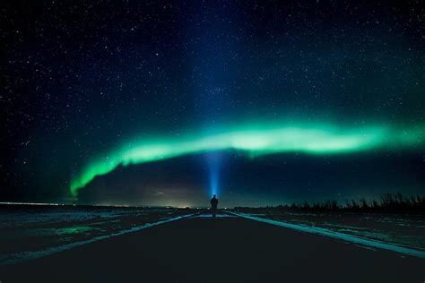 Free download | HD wallpaper: aurora, road, sky, photography, alone, hd ...