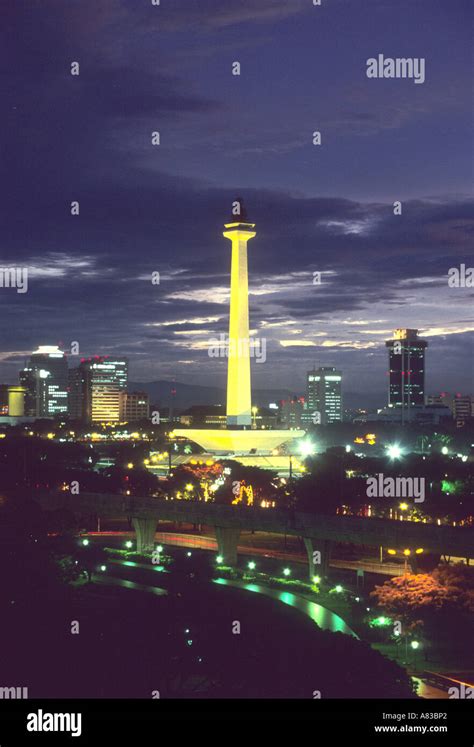 Jakarta skyline at night,Indonesia Stock Photo - Alamy