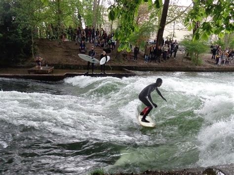 Surf's up in Munich's English Garden - Footprints & Memories