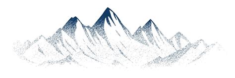 Premium Vector | Drawing of mountain isolated on white background ...