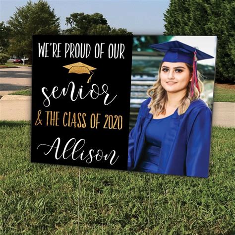 Proud of Our Senior Graduation Yard Sign | Shop Graduation Lawn Signs and Banners For 2020 ...