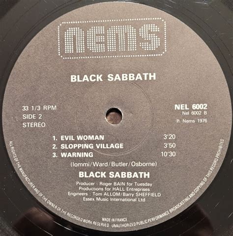 Black Sabbath Black Sabbath Vinyl LP - Discrepancy Records