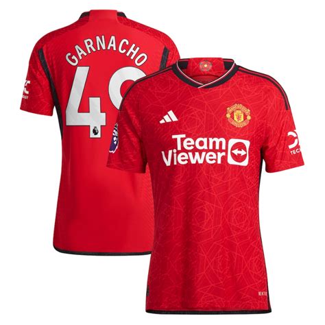 Alejandro Garnacho Manchester United Shirt 2023/24 Home Player Jersey ...