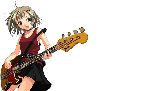 Female anime holding electric guitar HD wallpaper | Wallpaper Flare