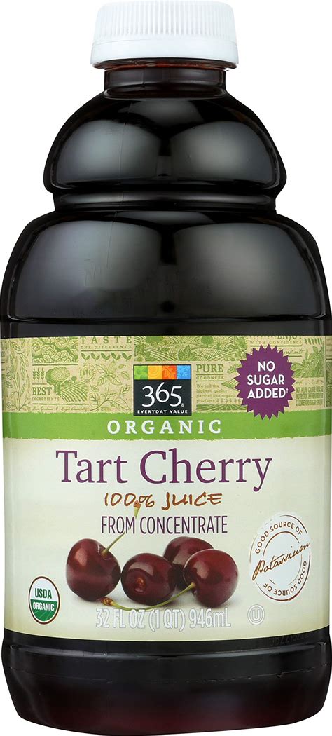 365 Everyday Value, Organic 100% Juice from Concentrate, Tart Cherry, 32 fl oz- Buy Online in ...