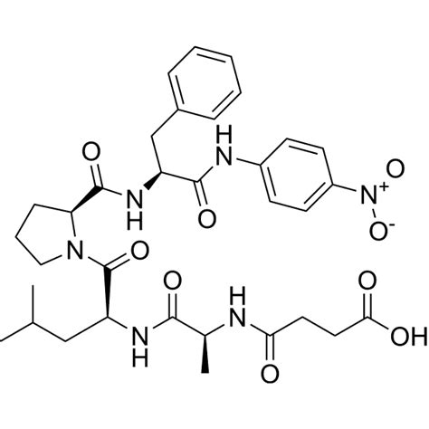 Suc-Ala-Leu-Pro-Phe-pNA | CAS 128802-78-8 | AbMole BioScience | Suc-Ala-Leu-Pro-Phe-pNA Price