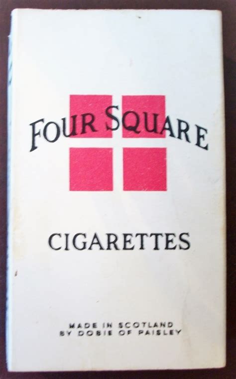 Four Square 70mm – vintage Scottish Cigarette Pack | Cigarette Collector