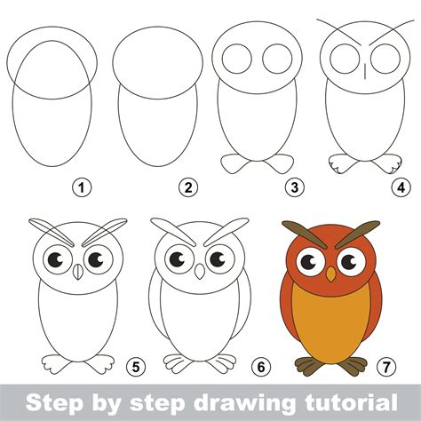 How to Draw an Owl in 7 Easy Steps (for Kids) - VerbNow