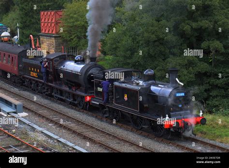 North Yorkshire Moors Railway, 50th Anniversary Steam Gala, 2023 - locomotives 2392 and 55189 at ...