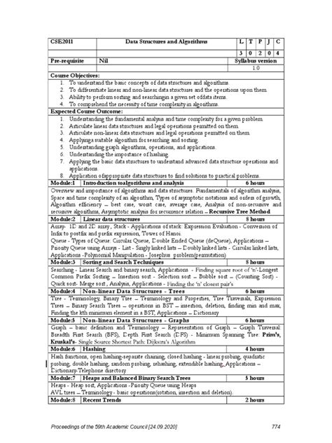 DSA Syllabus | PDF | Mathematical Logic | Algorithms