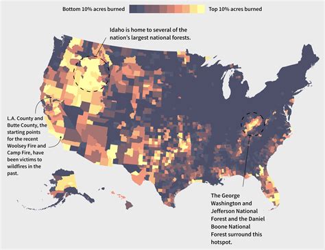 When And Where Are Wildfires Most Common In The U.s.? | The Dataface ...