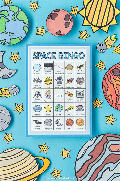 Space Bingo (Free Printables) - The Best Ideas for Kids