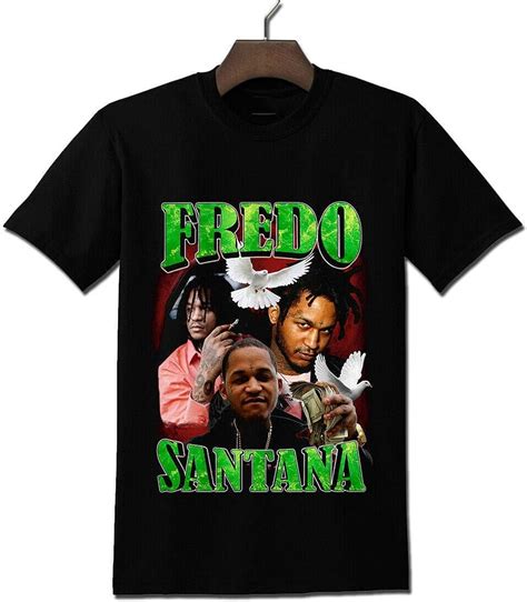 Fredo Santana Reprint Short Sleeve Cotton Black Men T Shirt: Amazon.de: Bekleidung