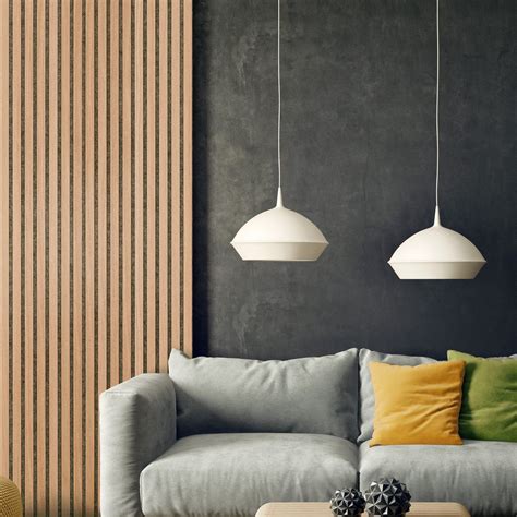 Acupanel® Contemporary Oak (Grey Felt) Acoustic Wood Wall Panels240cm x 60cm | Wood panel walls ...