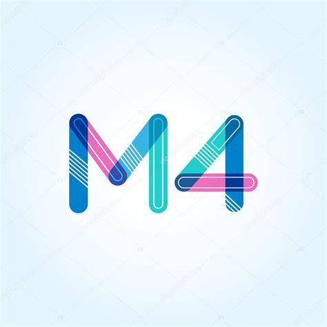 Vector: m4 logo | Letter and digit M4 logo — Stock Vector © brainbistro ...