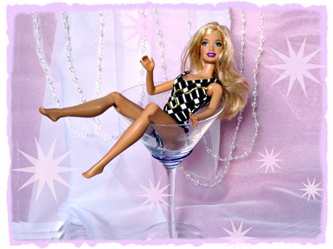 Barbie Martini - Anyone? | Barbie playing in a martini glass… | Flickr