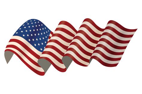 usa flag waving 16976471 Vector Art at Vecteezy