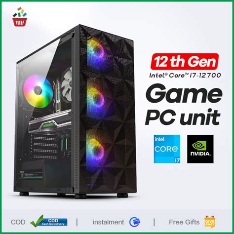 12th gen i7 Desktop Computer Full Set Intel Core I7 12700 Dodeca core 16G RAM 1TB SSD RTX4060 ...