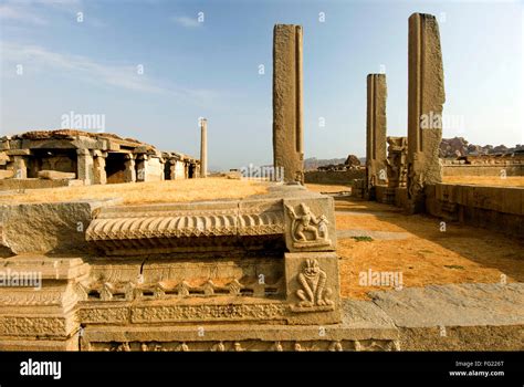 Ruins of Vijayanagar empire at Hampi , Karnataka , India Stock Photo - Alamy