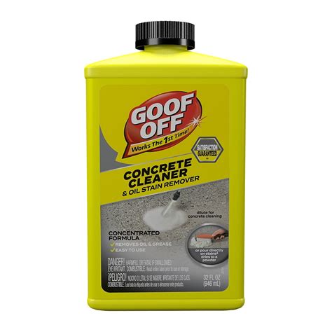 Goof Off Concrete Cleaner and Oil Stain Remover - 32 oz. Bottle - Walmart.com