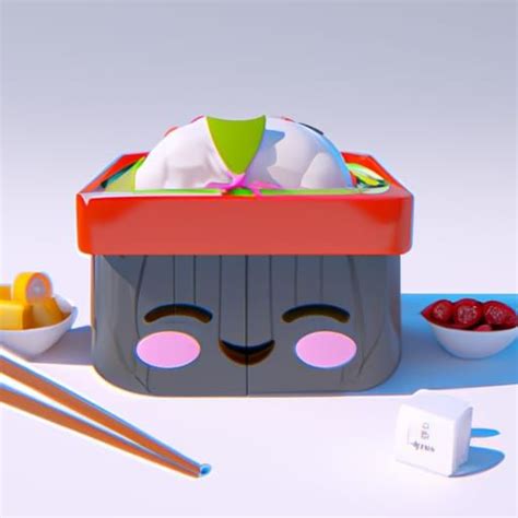 Kawaii Simple Bento Box - AI Generated Artwork - NightCafe Creator