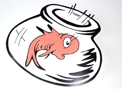 Dr seuss fish bowl clip art seuss fish coloring – Clipartix