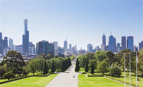 Melbourne city skyline Stock Photos, Royalty Free Melbourne city skyline Images | Depositphotos