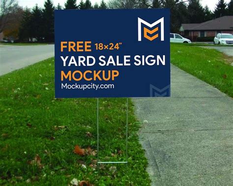 Yard Sign Mockup - Free Mockups