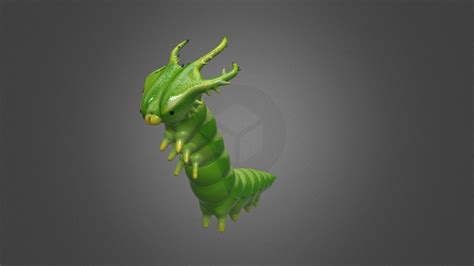 Day 27 Insect - Dragonhead Caterpillar - 3D model by Gemma Suen ...