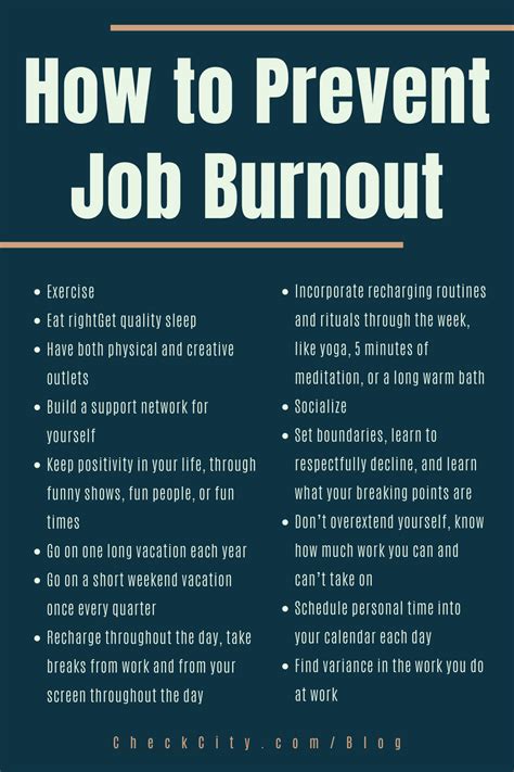 How to Prevent Burnout | Job burnout, Prevention, Job