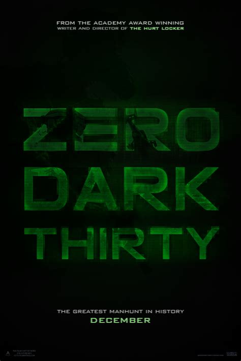 Zero Dark Thirty Movie Poster | Behance