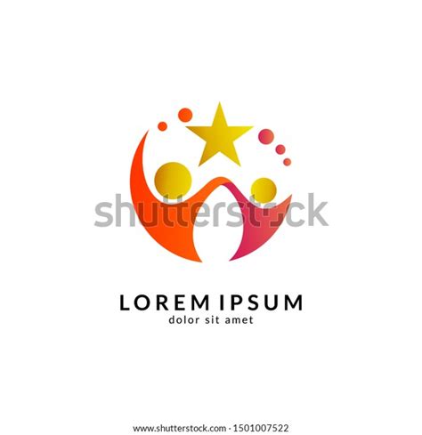 Kids Care Logo Vector Caring Children Stock Vector (Royalty Free ...